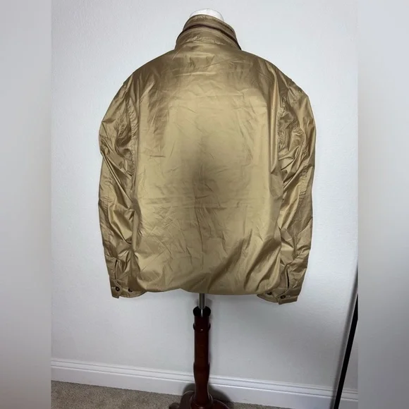 Polo Ralph Lauren Vintage Men's Jacket Beige Cotton Lined XL - Picture 5 of 15